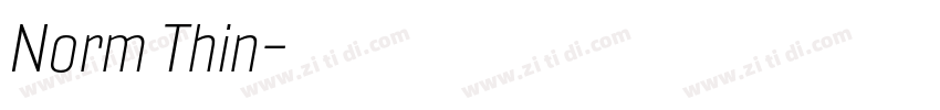 Norm Thin字体转换